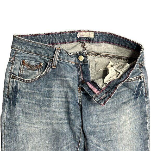 Twenty X Jeans Womens 7/8x34 Houston Lowest Rise Bootcut Embroidered Slim Fit - Picture 4 of 14